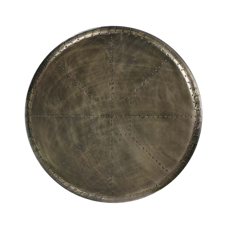 Brancaster Round Coffee Table, Bronze Aluminum Acme