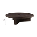Guido Round Coffee Table, Oak Finish Acme
