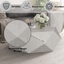 Hanniel Hexagon Coffee Table, Antique White Finish Acme