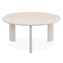 Ingram Round Coffee Table, Sintered Stone & Light Gray Finish Acme
