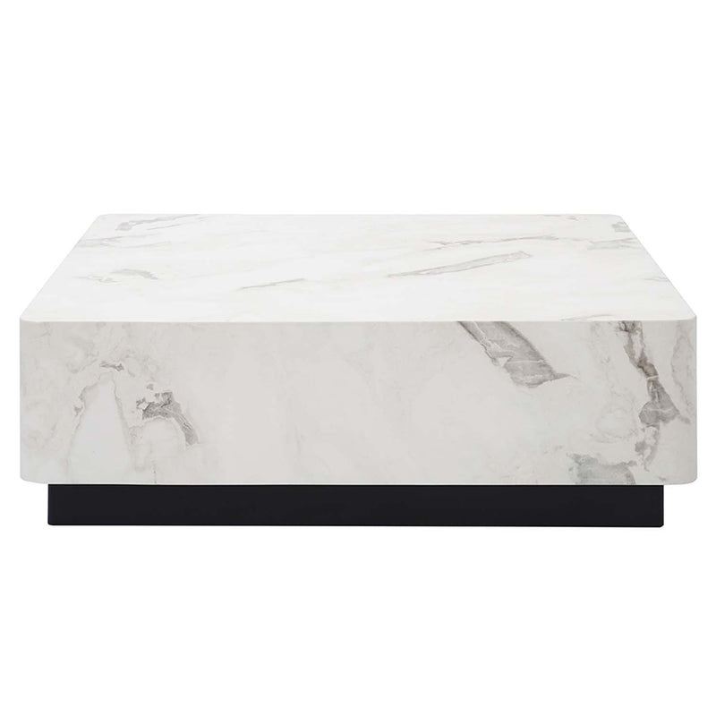 Fritzy Square Coffee Table, Engineered Stone Finish Acme