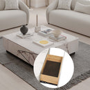 Fritzy Square Coffee Table, Engineered Stone Finish Acme