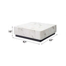 Fritzy Square Coffee Table, Engineered Stone Finish Acme