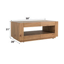 Harlan Rectangular Occasional Table , Brown Finish Acme