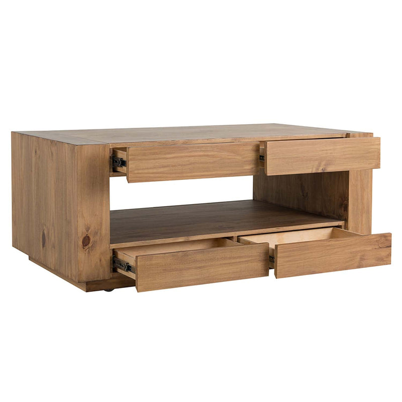 Harlan Rectangular Occasional Table , Brown Finish Acme