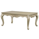 Libertee Rectangular Coffee Table , Champagne Finish Acme