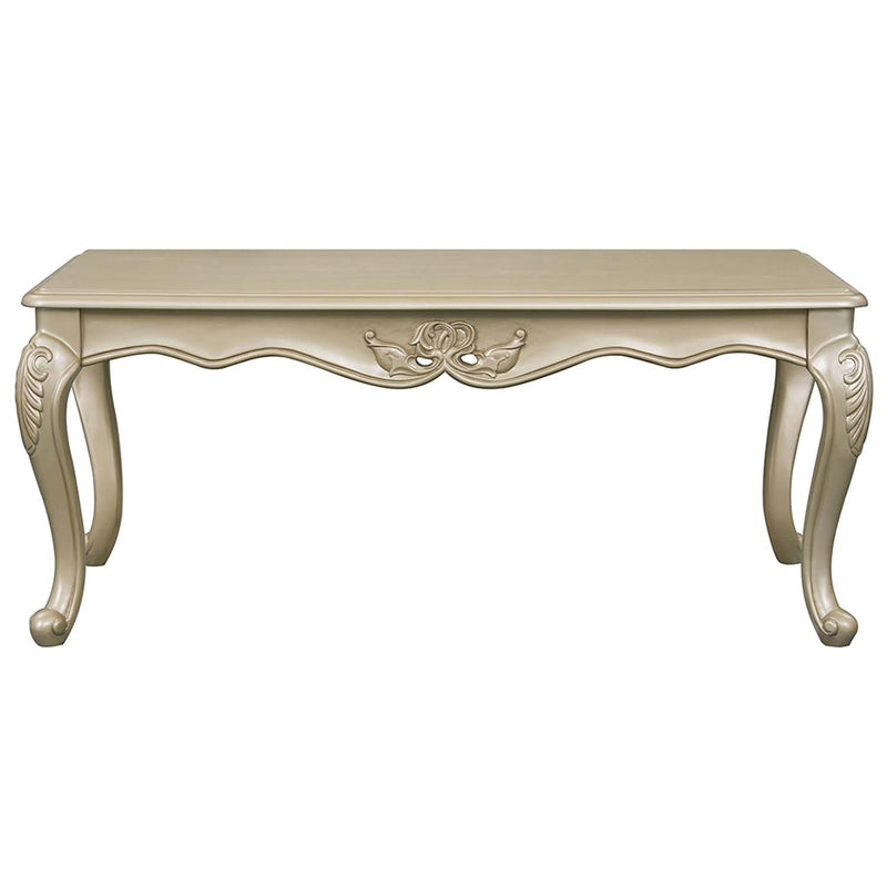 Libertee Rectangular Coffee Table , Champagne Finish Acme