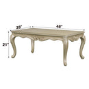 Libertee Rectangular Coffee Table , Champagne Finish Acme