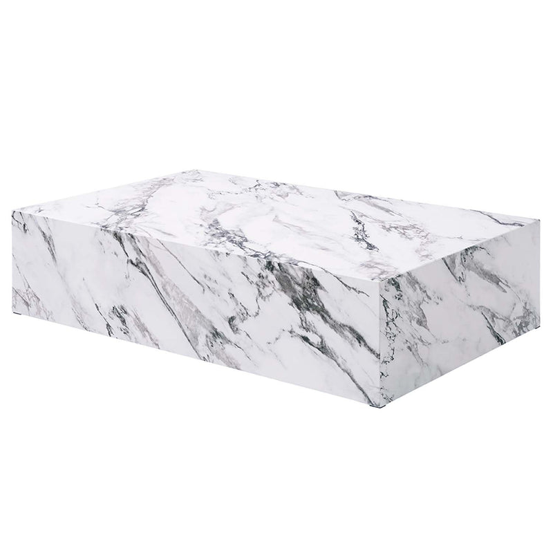 Fritzy Square Coffee Table, Engineered Stone Finish Acme