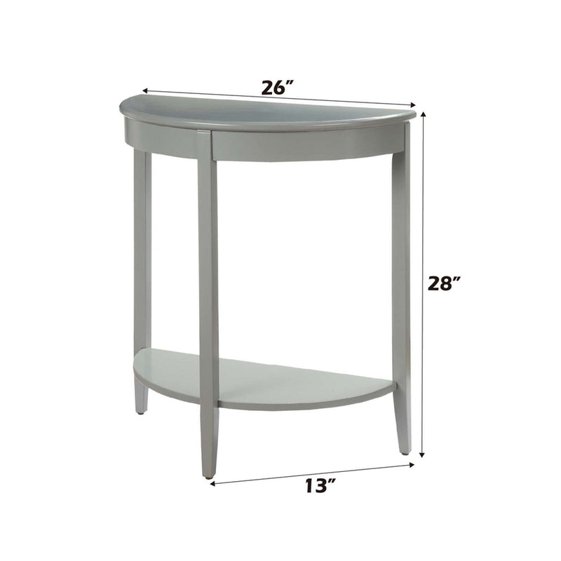 Justino Console Table, Gray Finish Acme