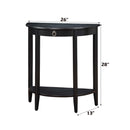Justino II Console Table, Black Finish Acme