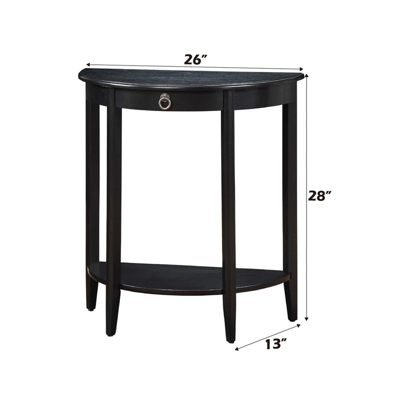 Justino II Console Table, Black Finish Acme