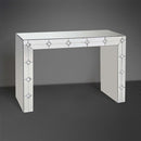 Hessa Console Table, Mirrored & Faux Rhinestone Acme