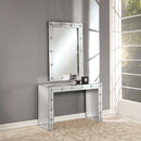 Hessa Console Table, Mirrored & Faux Rhinestone Acme