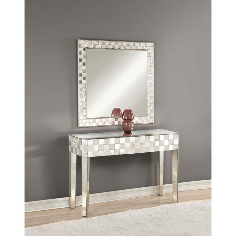 Nasa Console Table, Mirrored & Mother of Pearl Acme