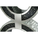 Nysa Console Table, Mirrored & Faux Crystals Acme