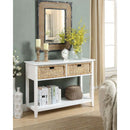 Flavius Console Table, White Finish Acme