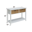 Flavius Console Table, White Finish Acme