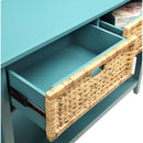 Flavius Console Table, Teal Finish Acme