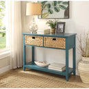Flavius Console Table, Teal Finish Acme