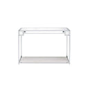 Asbury Console Table, Mirrored & Chrome Finish Acme