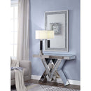 Noralie Console Table, Mirrored & Faux Diamonds Acme
