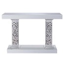 Kachina Console Table, Mirrored & Faux Gems Acme