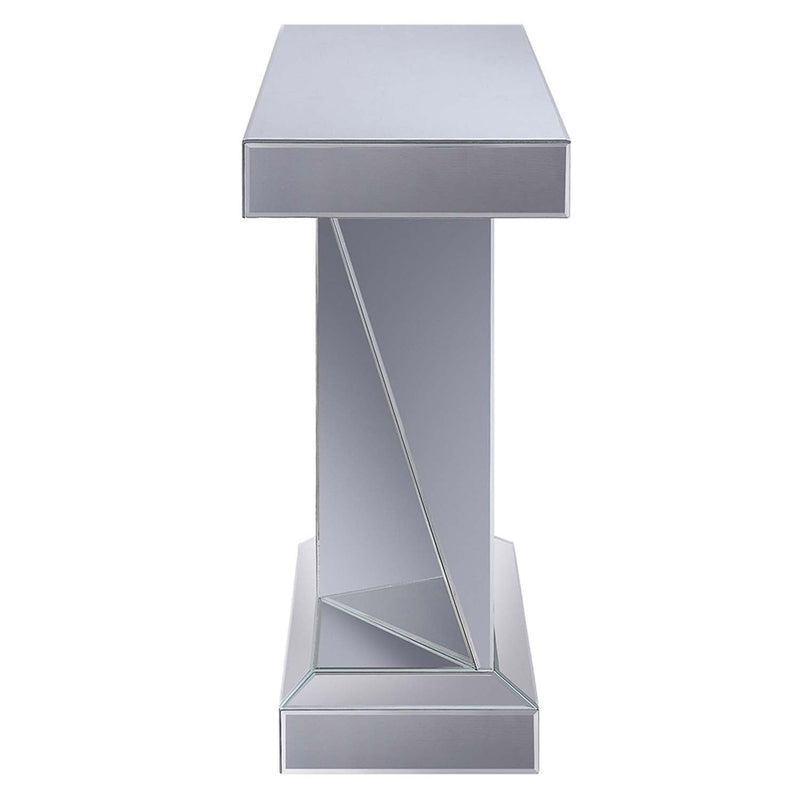 Noralie Console Table, Mirrored & Faux Diamonds Acme