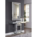 Noralie Console Table, Mirrored & Faux Diamonds Acme