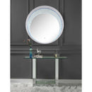 Nysa Console Table, Mirrored & Faux Crystals Acme