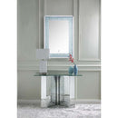 Nysa Console Table, Mirrored & Faux Crystals Acme