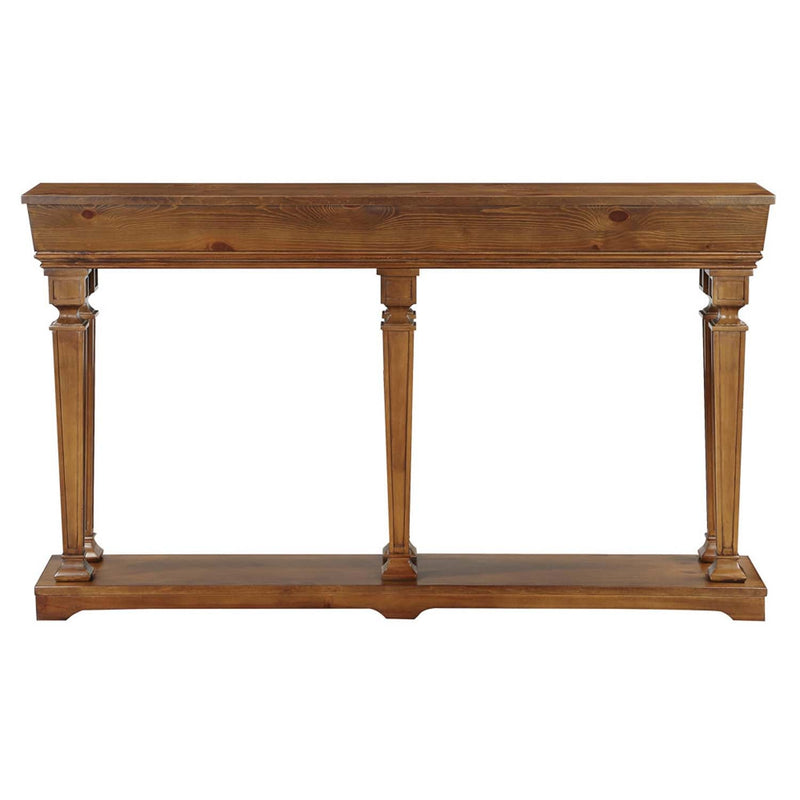 Garrison Console Table, Oak Finish Acme