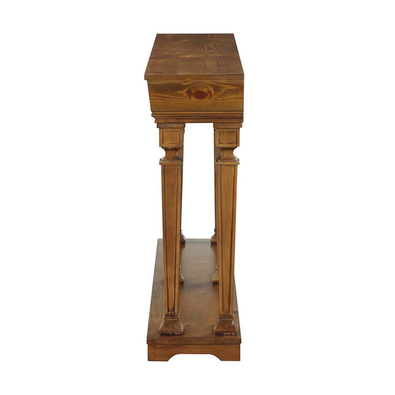 Garrison Console Table, Oak Finish Acme