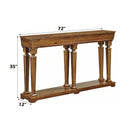 Garrison Console Table, Oak Finish Acme
