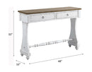 Carminda Console Table, Antique White Finish Acme