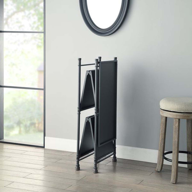 Cordelia Console Table, Sandy Black, Dark Bronze Hand-Brushed Finish Acme