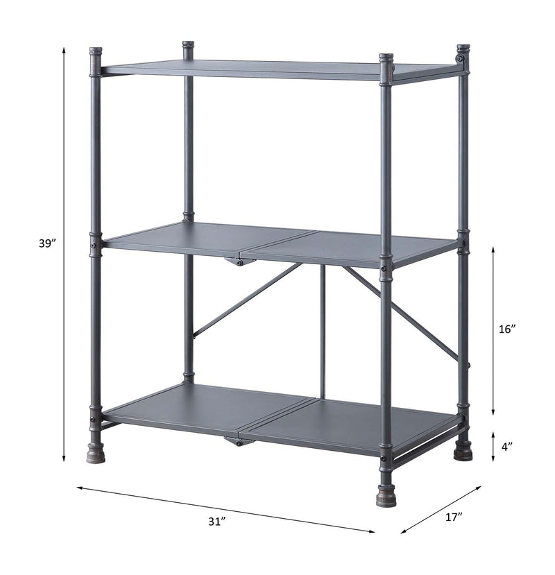 Cordelia Console Table, Sandy Black, Dark Bronze Hand-Brushed Finish Acme