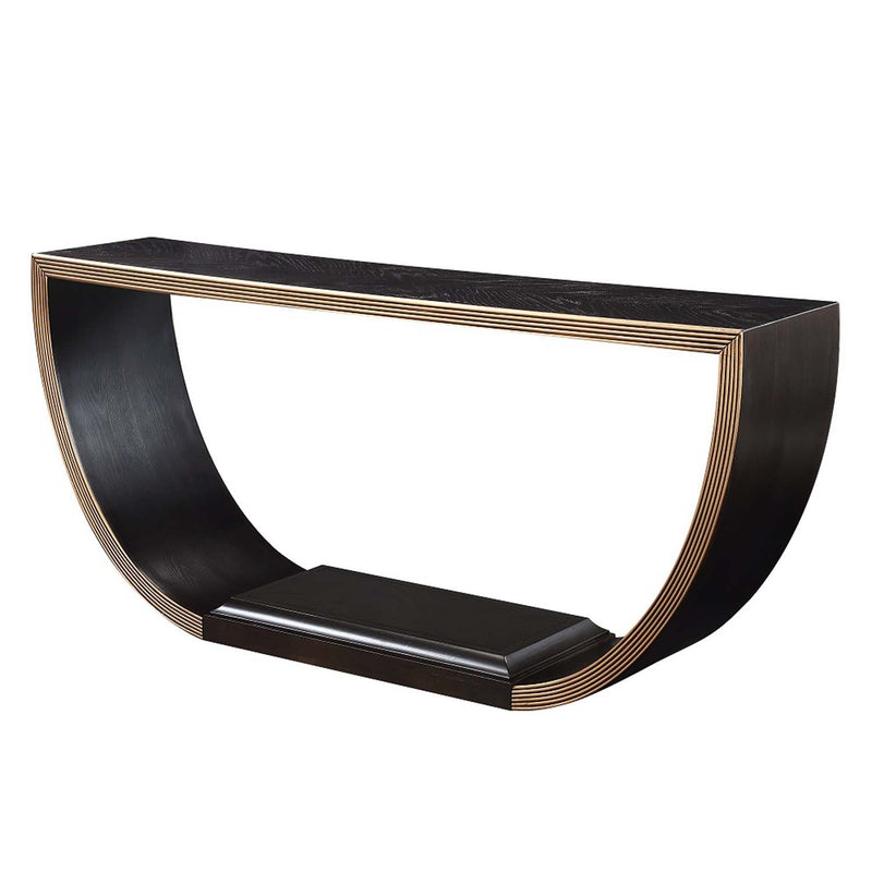 Maceo Console Table, Black & Gold Finish Acme