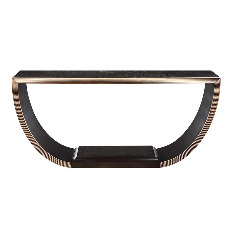 Maceo Console Table, Black & Gold Finish Acme