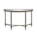 Aditya Console Table w/Mirror, Mirrored & Antique Brass Finish Acme