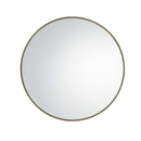 Aditya Console Table w/Mirror, Mirrored & Antique Brass Finish Acme