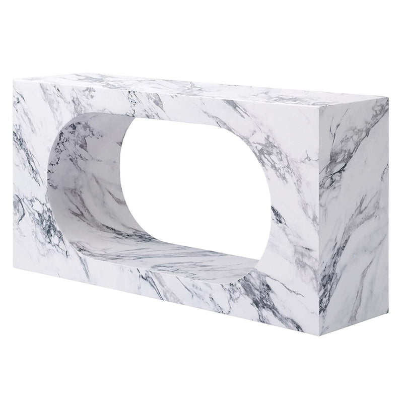 Fritzy Console Table, Engineered Stone Finish Acme