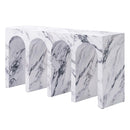 Fritzy Console Table, Engineered Stone Finish Acme