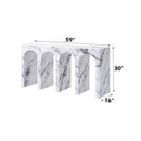 Fritzy Console Table, Engineered Stone Finish Acme