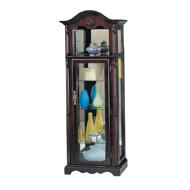 Lindsey Curio Cabinet, Cherry Finish Acme