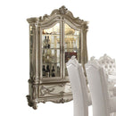 Versailles Curio, Bone White Finish Acme