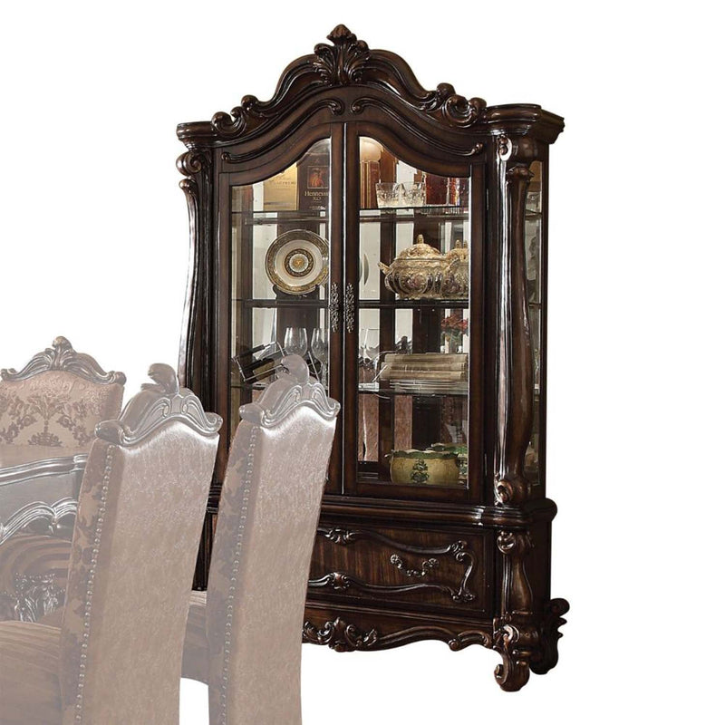 Versailles Curio, Cherry Oak Finish Acme
