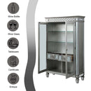 Varian Curio, Mirrored & Antique Platinum Finish Acme