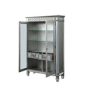 Varian Curio, Mirrored & Antique Platinum Finish Acme