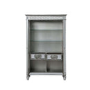 Varian Curio, Mirrored & Antique Platinum Finish Acme